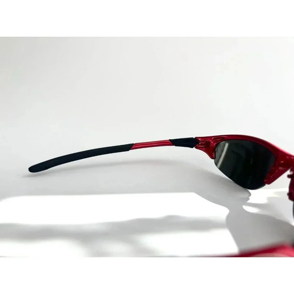 Rare Oakley Half Jacket Iridium Red Frame 4-022 Orange Mirror Lens Sunglasses - Picture 6 of 10
